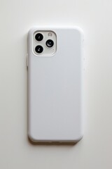 Minimalist white smartphone case