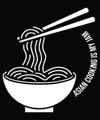 Asian Cooking Is My Jam, Graphic Design.