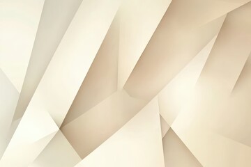 Abstract Beige and Off White Geometric Background with Subtle Shadows