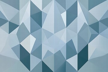 Obraz premium Abstract Gray and Blue Geometric Triangle Pattern Background