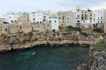 The Old town of Polignano a Mare, Apulia Region, Italy