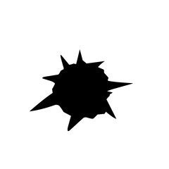 Black Gunshot Holes 