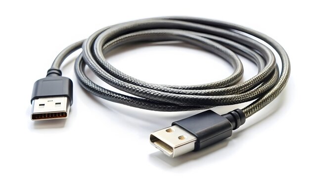 Coiled USB Cable