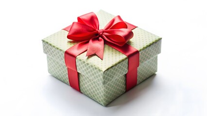 Obraz premium Gift Box with Red Ribbon
