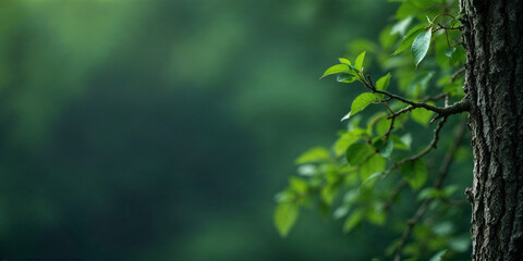 Fototapeta premium Concept photo of close-up tree with space for text