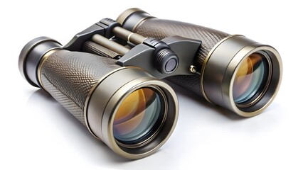 Binoculars on White Background