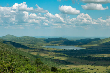 Mankwe Dam from Kubu Drive, Pilanesberg National Park.
