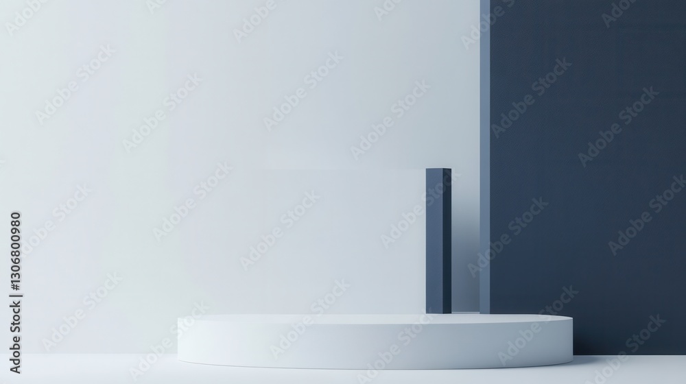 Poster Modern minimalist background with geometric lines and balanced composition ideal for creative projects Generative AI