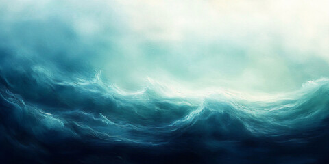 A calming abstract ocean waves image perfect for wellness and relaxation themes, suitable for spa promotions, meditation apps, or beach-related events.