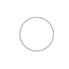 Dotted Line Circle Icon 
