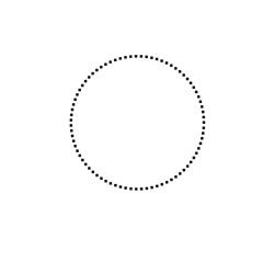 Dotted Line Circle Icon 