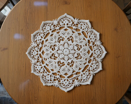 Handmade crochet doily lace table decor vintage home decoration elegant lacework table setting intricate handmade doily delicate crochet tablecloth rustic home decor classic lace centerpiece dantel