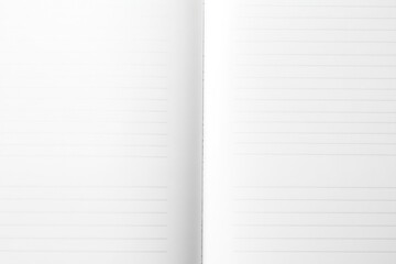Notebook paper texture background white pages.