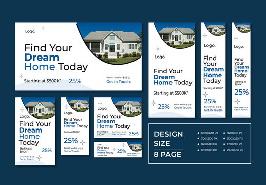 Luxury Real Estate Web Banner Set
