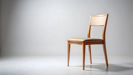 Obraz premium Mid-Century Modern Wooden Chair