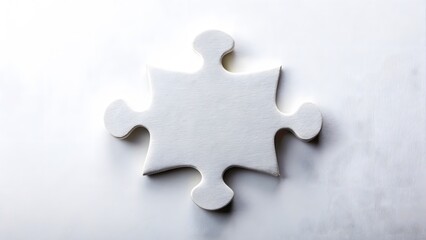 Obraz premium Single White Puzzle Piece