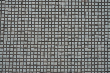 Background - small white rectangular mosaic tiles texture