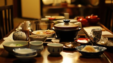 1.Shabu-shabu sukiyaki hot pot food