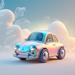 car on the road with soft background 