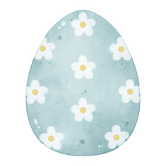 Watercolor Easter Egg Illustration