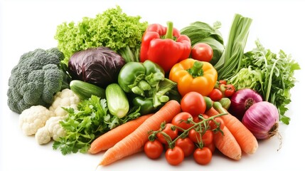 Rich and colorful seasonal vegetable health feast