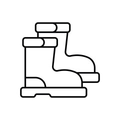 Rubber Boots Vector icon