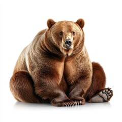 Fototapeta premium Wildlife Photography: Majestic Brown Bear in its Natural Habitat - A Stunning Animal Portrait of North America's Iconic Mammal