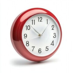 Modern Red Wall Clock: Stylish Analog Design for Home & Office Decor