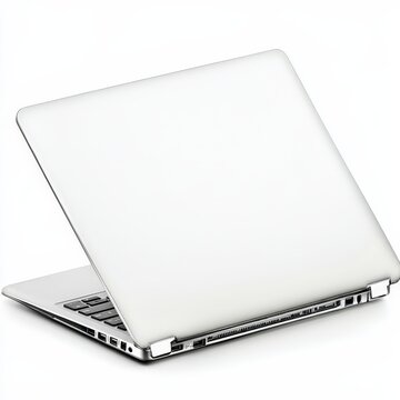 Silver Laptop Computer: Sleek Portable Device for Modern Remote Work & Study