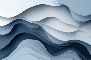 Fototapeta premium Modern 3D paper art background for political talk shows featuring layered shapes in soft hues Generative AI