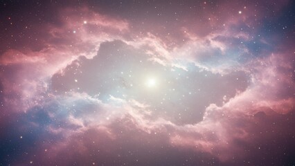 Obraz premium Vibrant cosmic nebula depicting vastness and beauty of universe, inspiring wonder and imagination in viewers