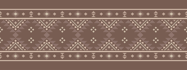 Southwest Aztec geometric Native American Mexican Navajo tribal ethnic boho indian texture ornament seamless pattern fabric colorful design vector for woven textile printing blanket rug carpet fashion