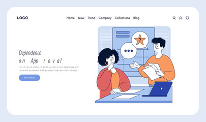 Authoritarian Parenting Style. Flat Vector Illustration