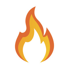 Fire flame icon. Fire symbol design. Fire vector illustration.