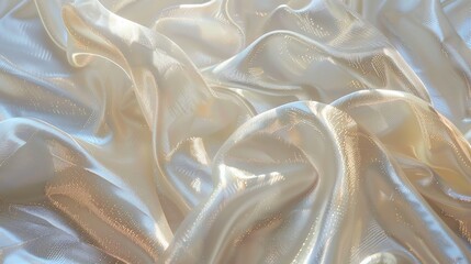 A close-up of soft, sheer fabric with a shimmering texture.
