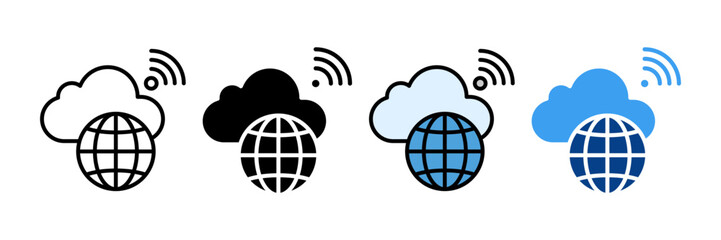 Internet Of Things Icon Set Multiple Style Collection