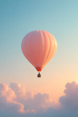 Obraz premium hot air balloon at sunset