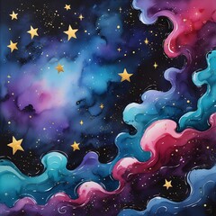 night sky with stars