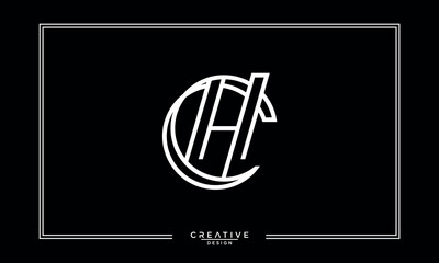CH, HC, C, H, Abstract Letters Logo Monogram