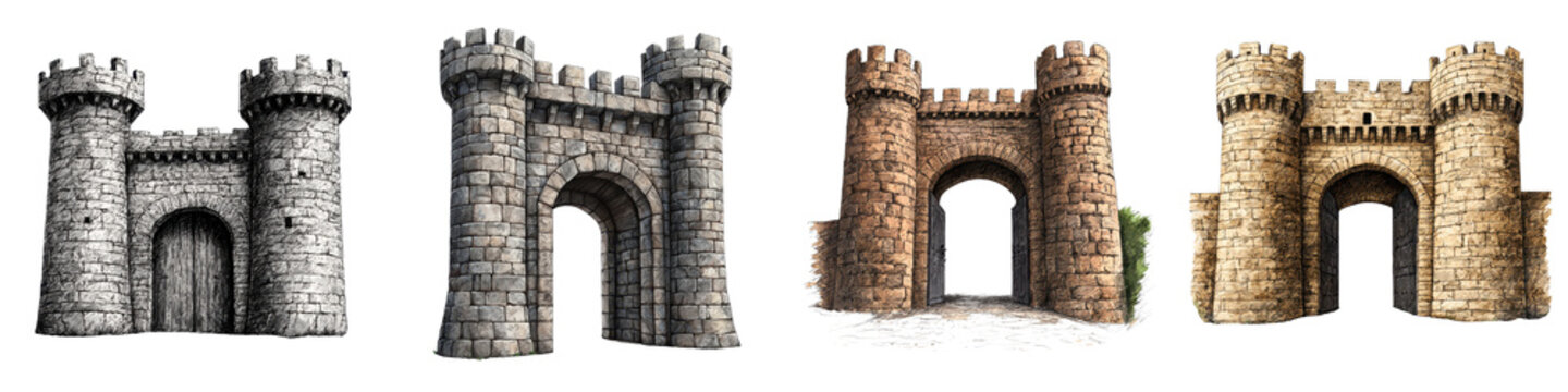 Collection of Majestic Medieval Castles and Fortresses Showcasing Iconic Architectural Elements Historic Significance and Timeless Grandeur