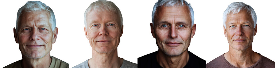 Obraz premium Confident and Friendly Mature Businessman in Formal Suit and Tie Smiling Happily and Looking Straight at Corporate Professional Portrait of Elderly Executive or Manager