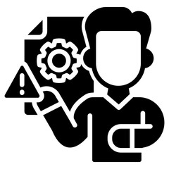 Crisis Management glyph icon