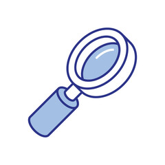 Magnifying Glass Icon vector stock illustration