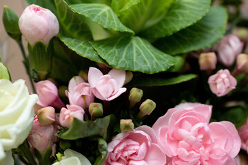 spring bouquet on a beige background