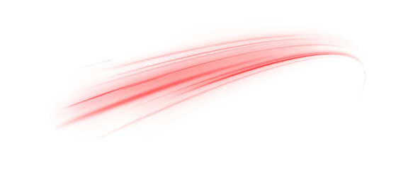Dynamic Red Light Streaks Flowing Across a White Background, Creating a Sense of Speed, Energy, and Motion in a Futuristic and Abstract Style