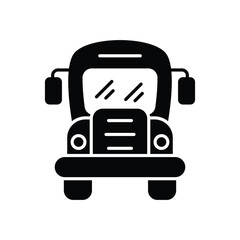 School Bus Icon vector stock illustration