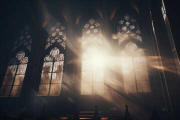 Fototapeta premium The Cathedral light architecture sunlight.