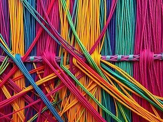 Interwoven Colorful Threads