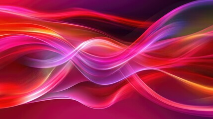 Obraz premium Dynamic laser light beams forming an abstract pattern of vibrant colors with clear copy space for text.