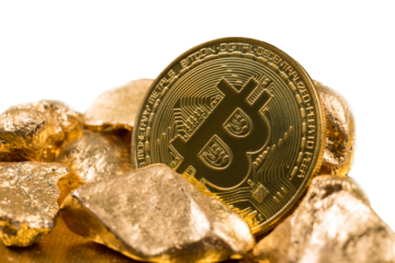 cryptocurrency golden coins - Bitcoin, Ethereum, Litecoin.
